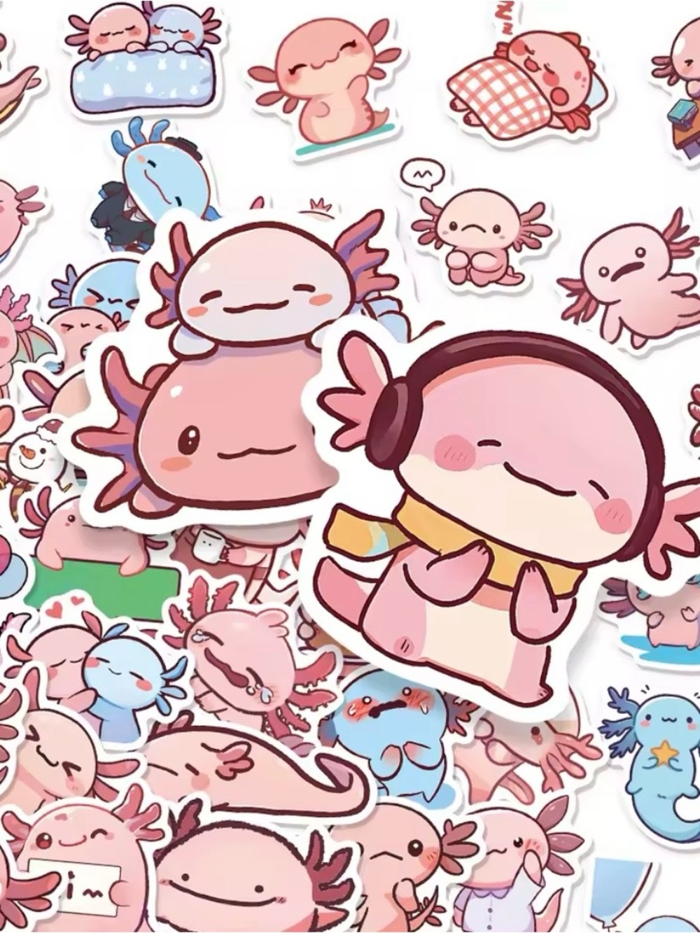 AXOLOTL Stickers, pack of 50